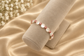 Pearl and Rose Gold Beaded Bracelet