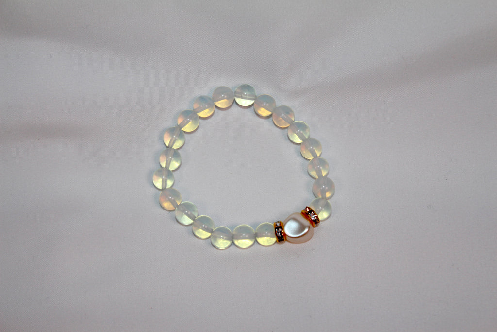 Clear Beaded Bracelet
