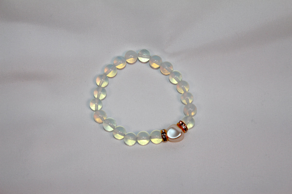 Clear Beaded Bracelet