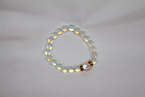 Clear Beaded Bracelet