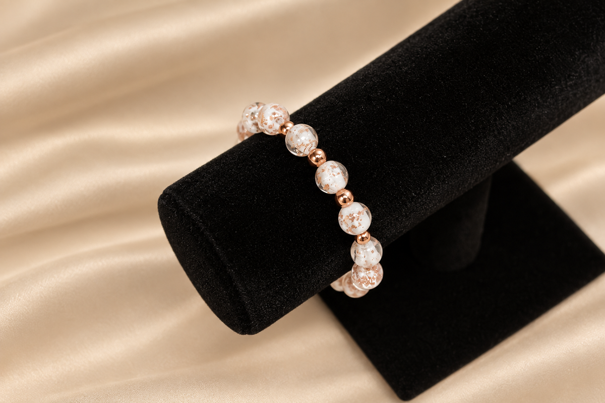 Rose Gold Beaded Bracelet
