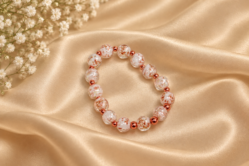 Rose Gold Beaded Bracelet