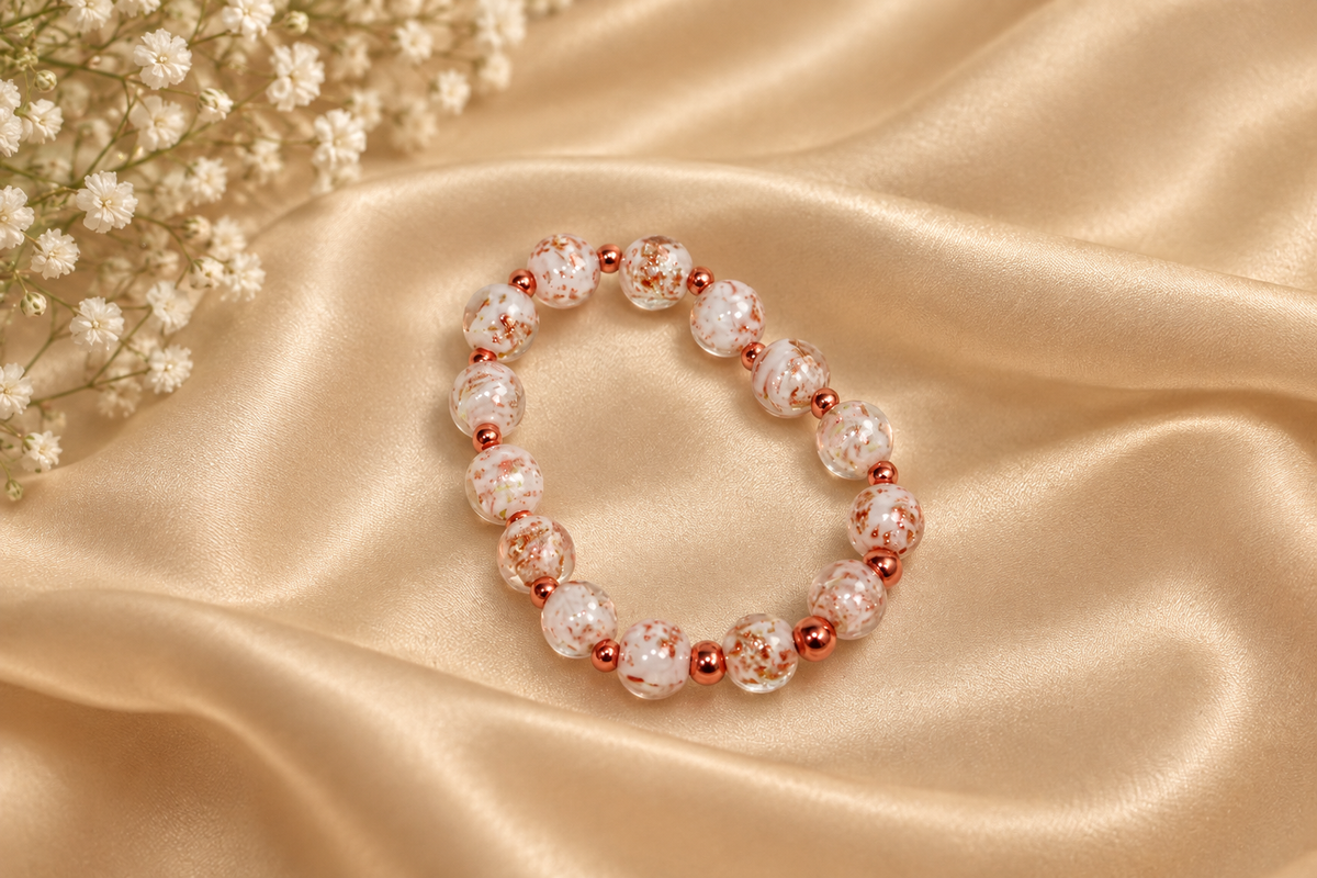 Rose Gold Beaded Bracelet