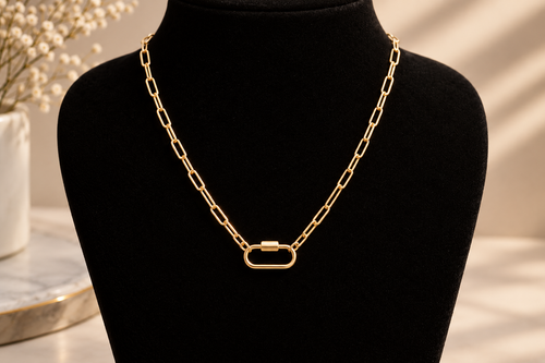 Carabiner Charm Necklace